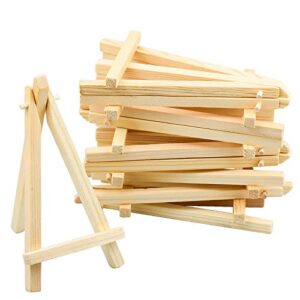 Kupink - 20 sztuk mini trójkątów do ramek, mała sztaluga, stół mini - drewniana podstawka na wesele, Boże Narodzenie, imprezę