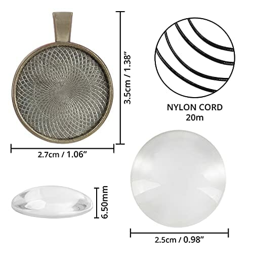 Kurtzy Zestaw zawieszek z kaboszonami do samodzielnego wykonania biżut - obrazek 7