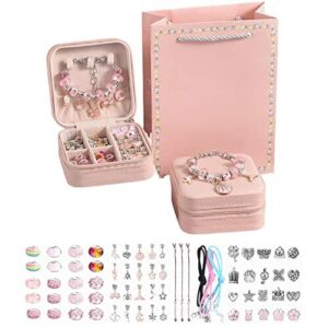 Zestaw do tworzenia bransoletek z zawieszkami dla dziewcząt, 66 szt., prezenty dla nastolatek