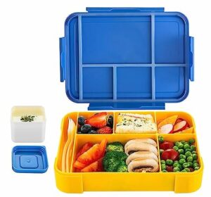 Pudełko śniadaniowe dla dzieci z przegródkami - 1330 ml, szczelne