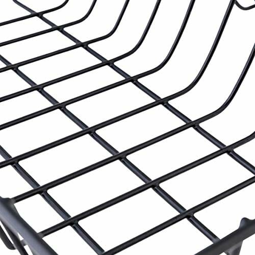 Axentia Ociekacz do naczyń - kratka ociekowa z drutu - stojak na naczynia czarny - kosz na naczynia 35 x 9,5 x 34 cm - ociekacz na talerze i sztućce - pomocnik kuchenny - obrazek 3