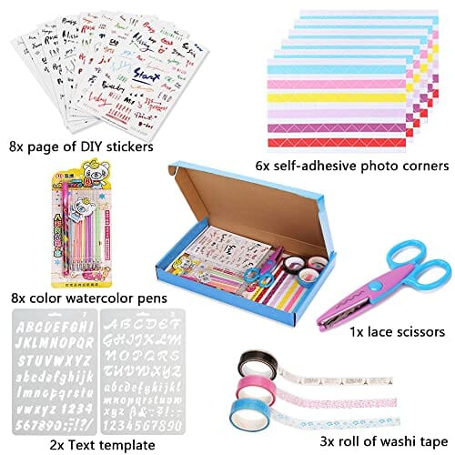 Album fotograficzny Scrapbook DIY Handmade Album Guestbook na Walentynki Ślub Urodziny Rocznica - Vienrose Nasza Księga Przygód z Bonus Gift Box - obrazek 2