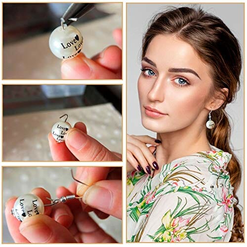 Zestaw materiałów do produkcji biżuterii: naprawczy kolczyków, haczyki, tyłki, słupki, śruby oczkowe, szpilki dla początkujących - obrazek 6