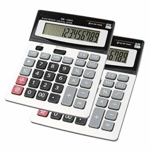 Kalkulator biurkowy HIHUHEN 12 chifów, standardowy kalkulator biurkowy
