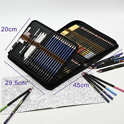 WRKEY - kompletny zestaw rysunkowy 96 sztuk dla dzieci, dorosłych i artystów - obrazek 3