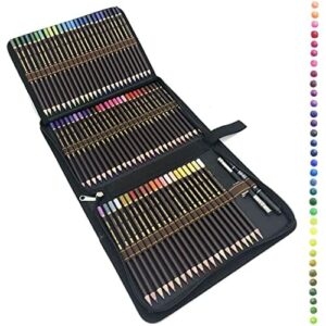 Zestaw 72 kredek z wysokiej jakości kieszenią na zamek błyskawiczny, p