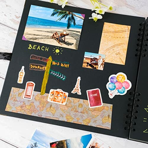 Album kolekcjonerski 28 x 28 cm, z 80 białymi stronami, album do scrap - obrazek 4