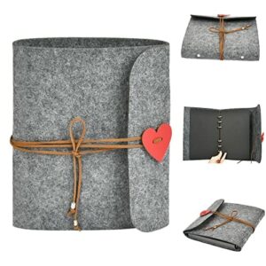 BUYGOO Album fotograficzny do scrapbookingu, album z filcowymi zdjęcia