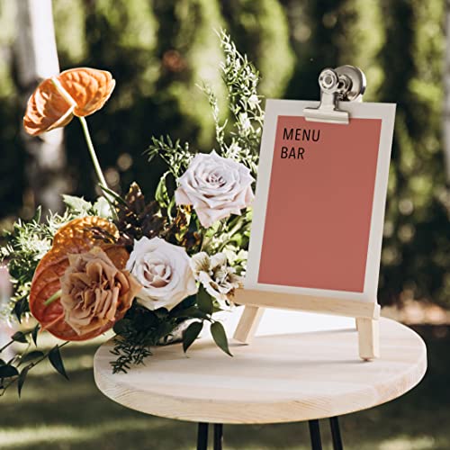 20 mini drewnianych sztalug - uchwyt na karty stołowe, uchwyt na zdjęcia (16 cm) - idealne na wesela, urodziny, chrzciny, Boże Narodzenie i imprezy - do majsterkowania, zdjęć, dekoracji stołu - obrazek 3