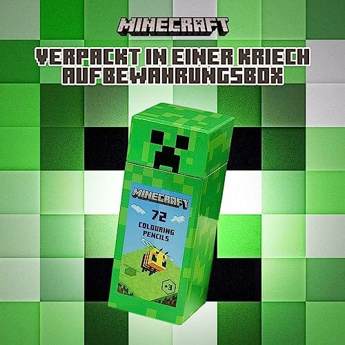 Minecraft Zestaw kredek do kolorowania dla dzieci, 72 kredki, zestaw d - obrazek 5