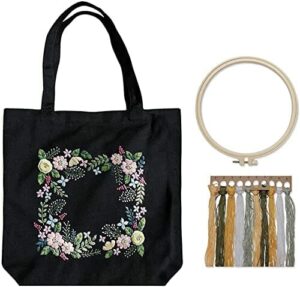 Namvo Zestaw do Haftowania Lnianych Toreb, dla Początkujących ze Wzore