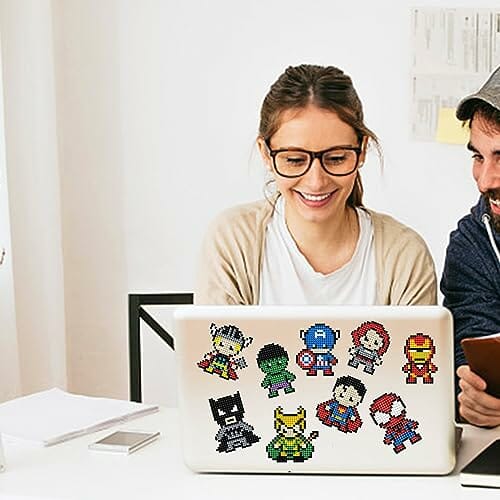 9 szt. superbohater diamentowy obraz XINBOHUI - dzieci malarstwo diamentowe 12 szt. bohater DIY postacie z kreskówek Encanto diamentowe malowanie naklejki wzory diamentowe zestawy do malowania dla - Kup teraz i stwórz własne dzieło sztuki diamentowej! - obrazek 2