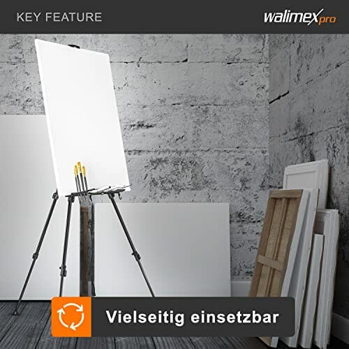 Walimex Pro Sztaluga Biały/Czarny L (Max 165 cm) - Profesjonalna sztaluga fotograficzna dla maksymalnej wygody i wszechstronności - obrazek 6