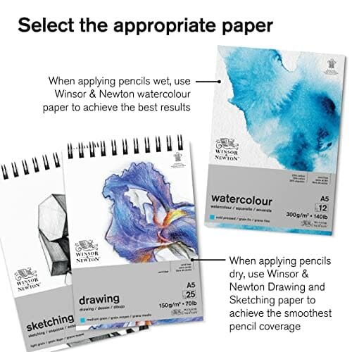 Winsor & Newton 0490015 precyzyjne kredki akwarelowe w zestawie, 24 ży - obrazek 5