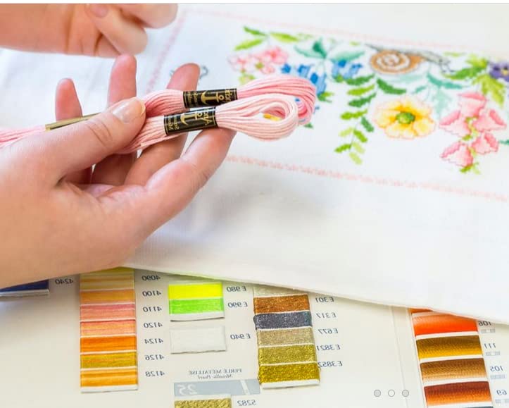 KAMACA Zestaw do haftowania, ścieg krzyżykowy, wstępnie narysowana, ba - obrazek 2