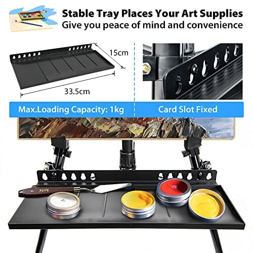 Art Stojak malarski, regulowany 50-152 cm, składany stojak na statyw, - obrazek 7