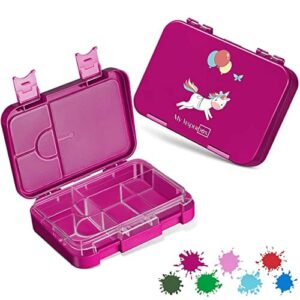 My Vesperbox Len Bento Box pudełko na lunch dla dzieci, 4 + 2 przegród