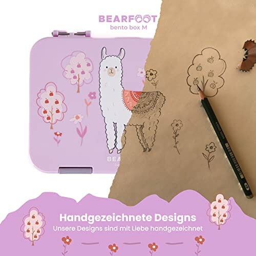 BEARFOOT Pudełko śniadaniowe dla dzieci z przegródkami, nie zawiera BP - obrazek 5