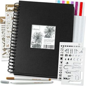 Czarny Album Fotograficzny DIY Lobome A4 | 90 Czarnych Stron do Samodz