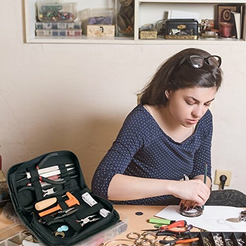 Zestaw narzędzi do produkcji biżuterii, 14 szt., etui, do naprawy biżu - obrazek 5