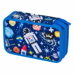 Baagl Piórnik z 2 przegródkami dla chłopców i dziewcząt, piórnik na pr