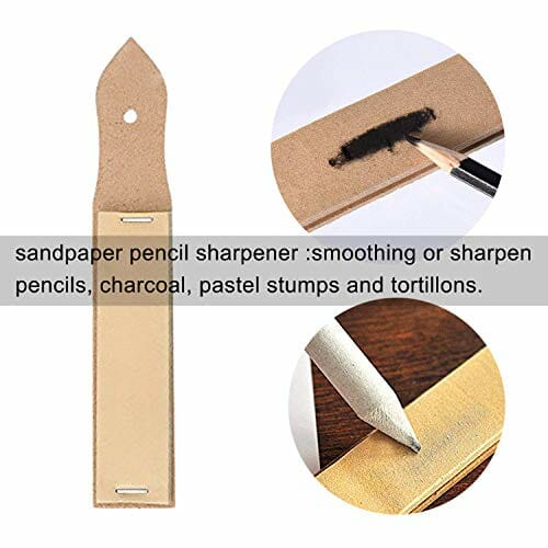 Zestaw kredek akwarelowych - 74 kolorowe kredek, piórnik, ołówki, grafitowe i węglowe - obrazek 3