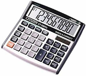 Citizen CT500VII Kalkulator Biurowy - Czarny/Biały, 10 Cyfr: Wydajny i stylowy narzędzie do pracy