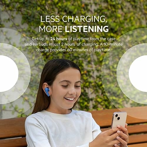 Słuchawki Douszne Belkin SOUNDFORM Nano dla Dzieci - 85 dB, IPX5, 24h, iPhone, Galaxy, Pixel - obrazek 3