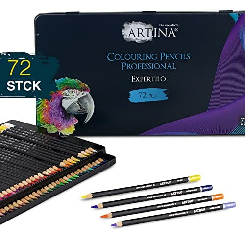 Artina Expertilo XL - zestaw 72 profesjonalnych kredek dla artystów do rysowania i malowania - obrazek 2