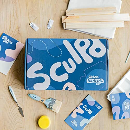 Zestaw do malowania na płótnie abstrakcyjnym (pastelowy) - Twórz wyjątkowe dzieła sztuki! - obrazek 8