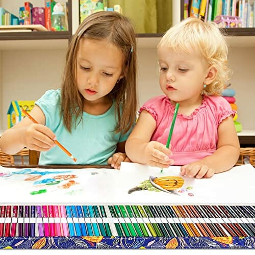 Tonsooze Zestaw 72 kredek heksagonalnych, artystycznych, ołówków z torbą premium dla dzieci i dorosłych - obrazek 3