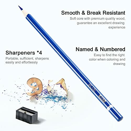 Shuttle Art 260 kredek do kolorowania, profesjonalny zestaw kredek dla - obrazek 7