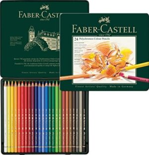 Faber-Castell Polychromos 110024 Kredki, Wielokolorowy, 24 sztuki