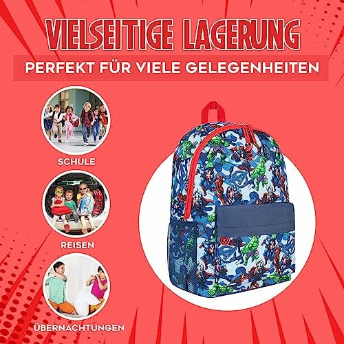 Marvel Plecak dla chłopców - Avengers i Spiderman | Plecaki szkolne dla dzieci - obrazek 3