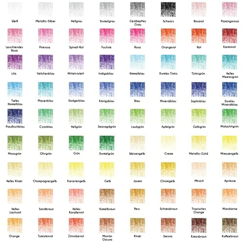 Zenacolor 72 kredki z metalowym pudełkiem – 72 wyjątkowe kolory do rysowania i kolorowania dla dorosłych – łatwy dostęp z 3 przegródkami – idealny zestaw dla artystów, dorosłych i dzieci - obrazek 7