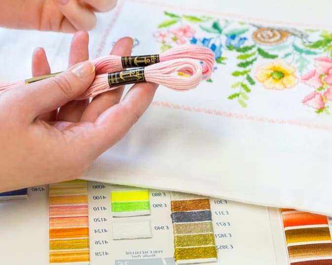 KAMACA Zestaw do haftowania, ścieg krzyżykowy, wstępnie narysowana, ba - obrazek 3