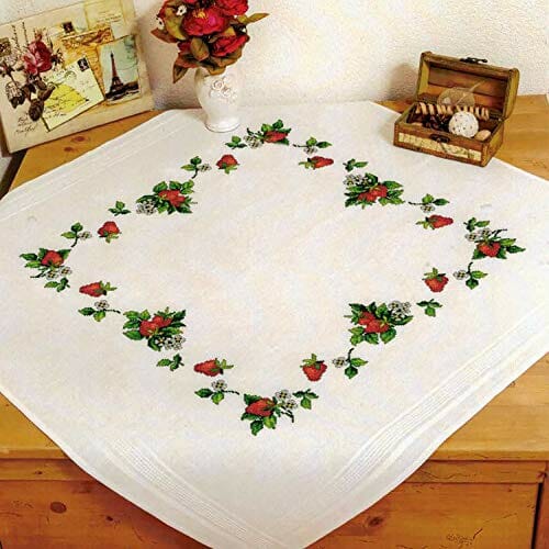 Kamaca zestaw do haftu krzyżykowego z bawełnianym obrusem, z motywem l