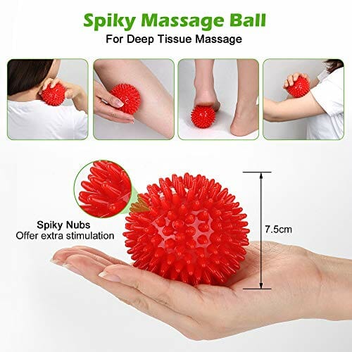 Odoland Wałek piankowy, wałek do masażu 5 w 1, wałek piankowy z punkta - obrazek 3