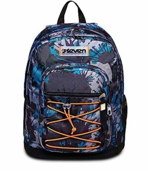 Siedem Plecak Szkoły Podstawowej i Średniej Dziewczynki NEW FIT – CHROMO FLUID BOY, Czarny – Plecak Podwójna komora – Kieszeń na butelki – Maxi Pojemność 32 lt, Wielobarwny, Taglia unica, Nowoczesny