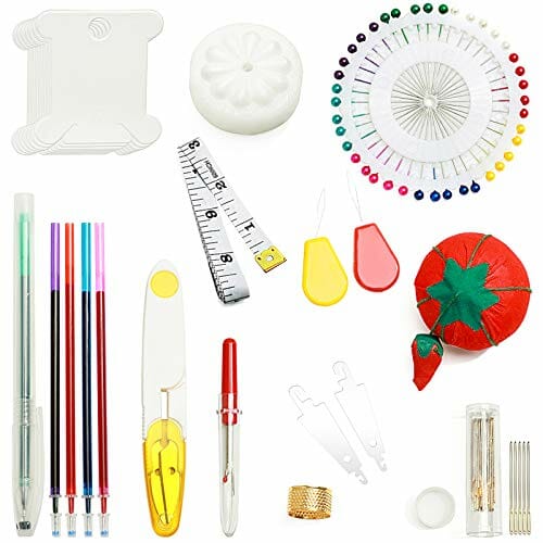 Zestaw do haftowania MOOING 205 sztuk - zestaw startowy z instrukcją, 100 kolorowych nici, 5 drewnianych ramek do haftowania - obrazek 7