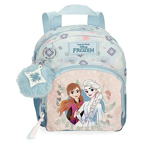 Disney Frozen Plecak Dzieci Niebieski 19x23x8 cms Poliester 3.5L - Mochila Guardería, Plecak przedszkola
