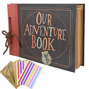 Album na zdjęcia "Our adventure book" - 80 stron, scrapbooking, ręcznie robiony, DIY, album na zdjęcia rodzinne - prezent na święta, rocznicę