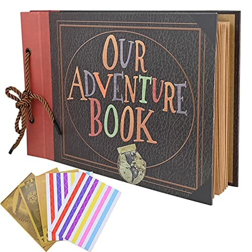 Album na zdjęcia "Our adventure book" - 80 stron, scrapbooking, ręcznie robiony, DIY, album na zdjęcia rodzinne - prezent na święta, rocznicę
