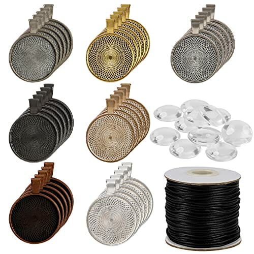 Kurtzy Zestaw zawieszek z kaboszonami do samodzielnego wykonania biżut