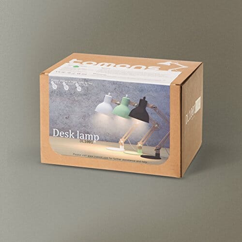 Lampka do czytania drewniana - czarna, regulowana, LED - obrazek 3