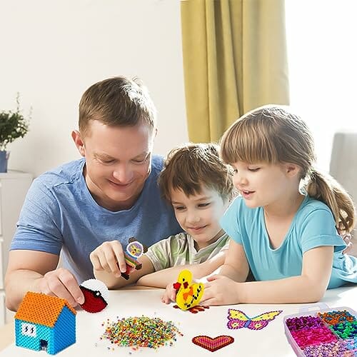 Zestaw koralików do prasowania dla dzieci - 11000 sztuk, 5 mm, DIY, biżuteria, dekoracje - obrazek 6