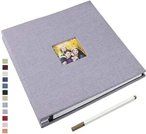 Samoprzylepny album fotograficzny 10x15 Wklej i dostosuj duży lniany a