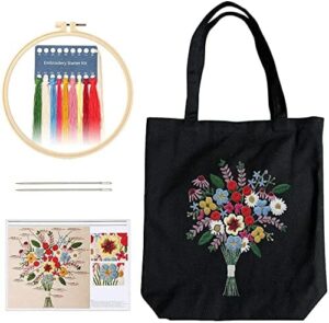 Namvo Zestaw do Haftowania Lnianych Toreb, dla Początkujących ze Wzore