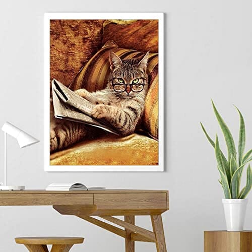 DIY 5D Diamentowy Obraz dla Kota - Zestawy Haftu Krzyżykowego z Pełnymi Diamentami - obrazek 5