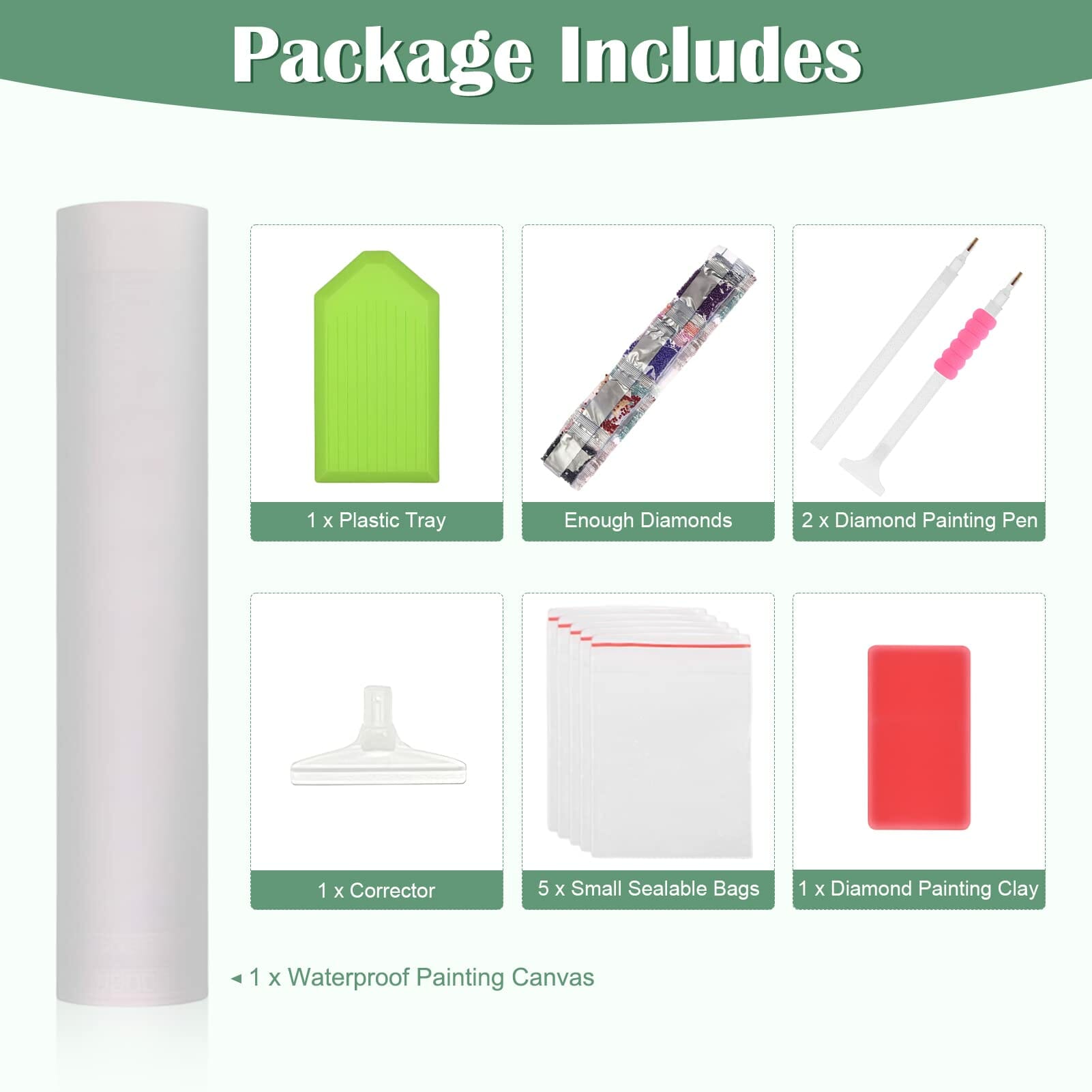 MXJSUA Obraz diamentowy 5D dla dzieci - Zrób to sam! Dekoracja ścienna 40x30 cm - obrazek 5